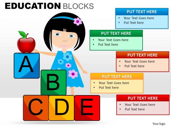 Alphabet Blocks PowerPoint Templates Education Ppt Slides