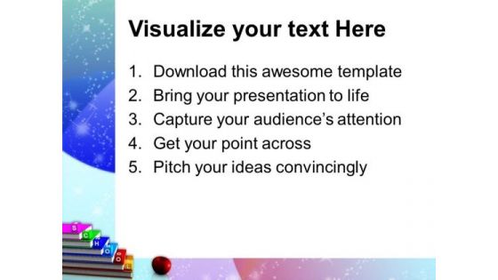Alphabet Blocks School PowerPoint Templates And PowerPoint Themes 1012