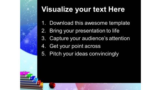 Alphabet Blocks School PowerPoint Templates And PowerPoint Themes 1012