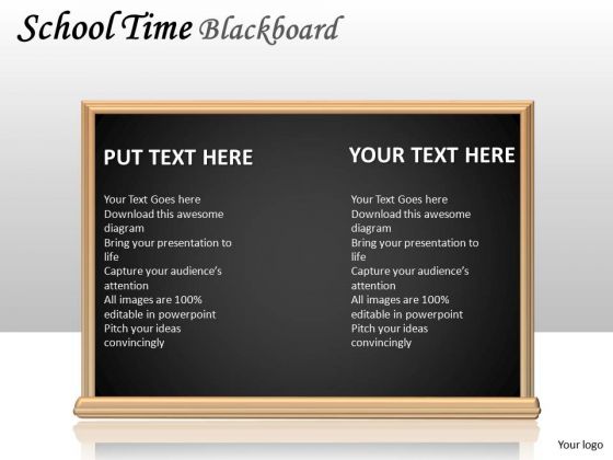 Alphabet School Time Blackboard PowerPoint Slides And Ppt Diagram Templates