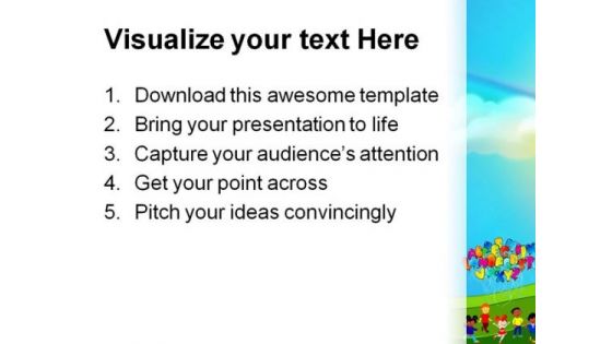 Alphabets02 Education PowerPoint Template 0810