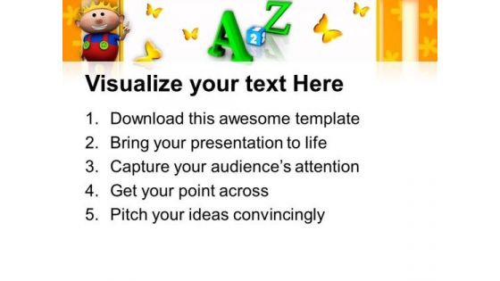 Alphabets Education PowerPoint Templates And PowerPoint Themes 0812
