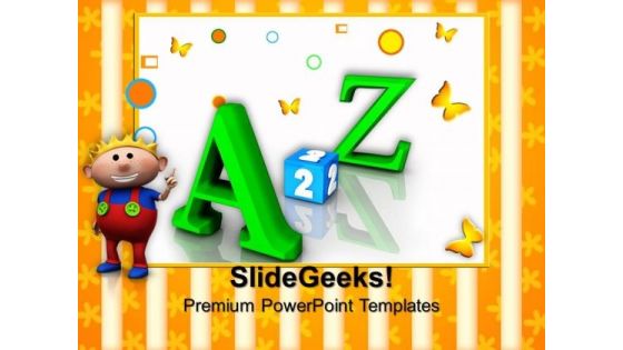 Alphabets Education PowerPoint Templates And PowerPoint Themes 0812