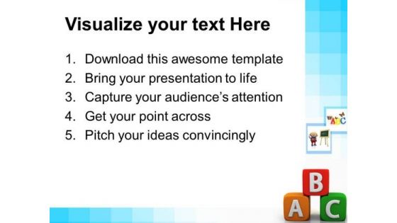 Alphabhetic Education PowerPoint Templates And PowerPoint Themes 0512