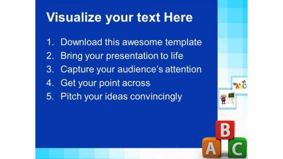 Alphabhetic Education PowerPoint Templates And PowerPoint Themes 0512