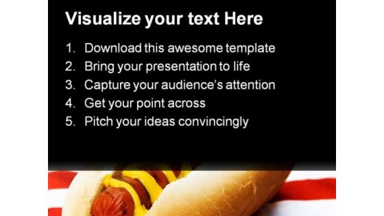 Ameri Burger Food PowerPoint Template 1110