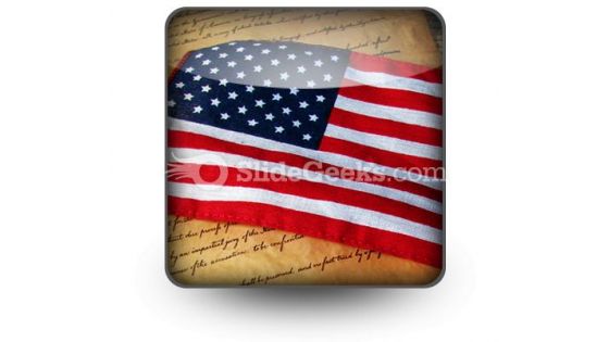 America Flag PowerPoint Icon S
