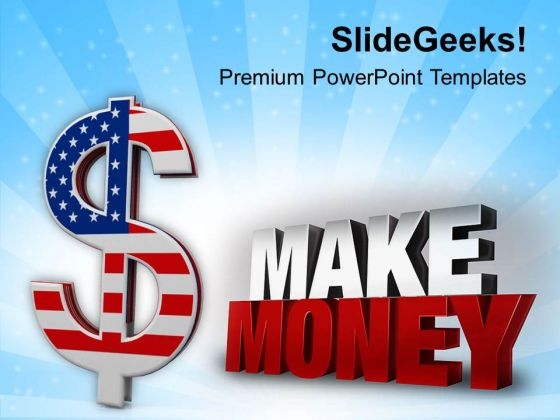 American Dollar Money PowerPoint Templates Ppt Backgrounds For Slides 0813