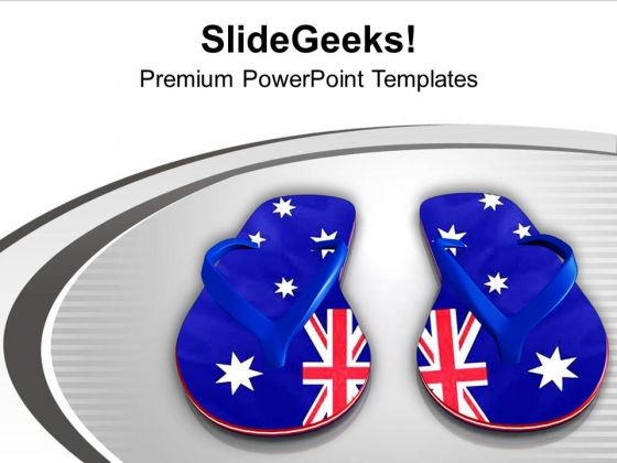 American Flip Flops PowerPoint Templates Ppt Backgrounds For Slides 0413
