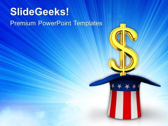 American Growth In Dollar Money PowerPoint Templates Ppt Backgrounds For Slides 0813