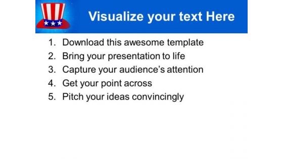 American Hat PowerPoint Templates Ppt Backgrounds For Slides 0213