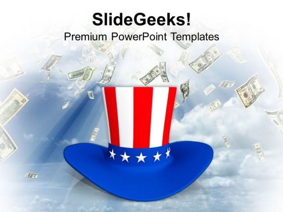 American Hat Pride Of Nation PowerPoint Templates Ppt Backgrounds For Slides 0813