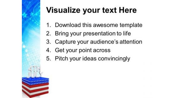 American Independence Day 4th July PowerPoint Templates And PowerPoint Themes 0612