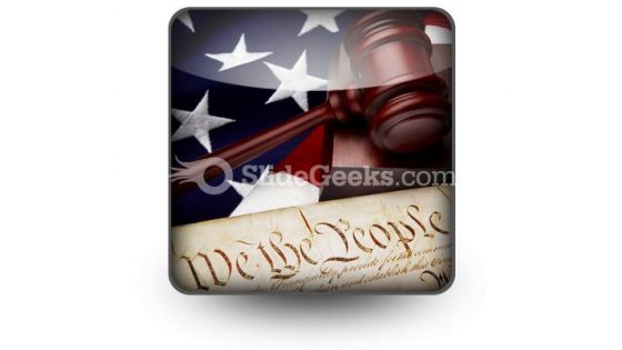 American Justice PowerPoint Icon S