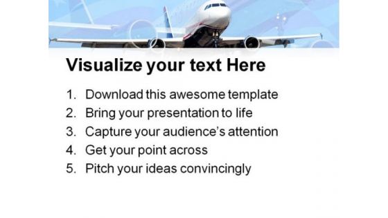 Americana Airplane Transportation PowerPoint Templates And PowerPoint Backgrounds 0511