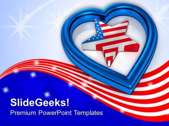 Americans Respects Their Independence PowerPoint Templates Ppt Backgrounds For Slides 0713