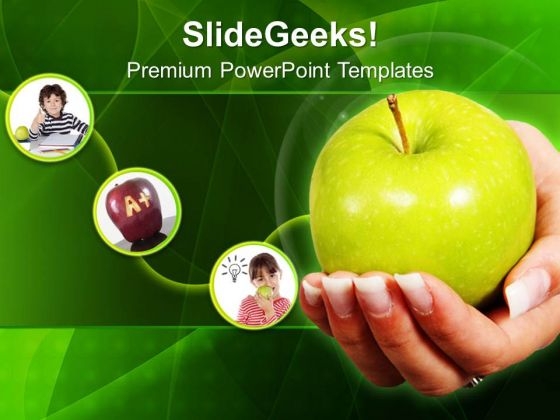 An Apple A Day Keeps Doctor Away PowerPoint Templates Ppt Backgrounds For Slides 0313