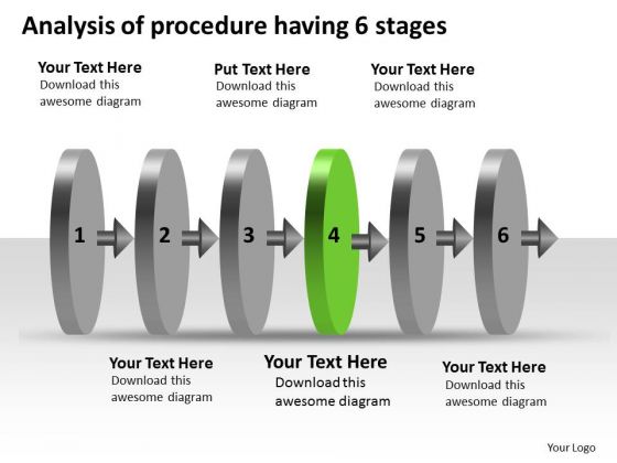 Analysis Of Procedure Having 6 Stages Schematic PowerPoint Slides