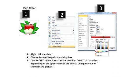 Analyze Apples Sliced PowerPoint Slides And Ppt Diagram Templates