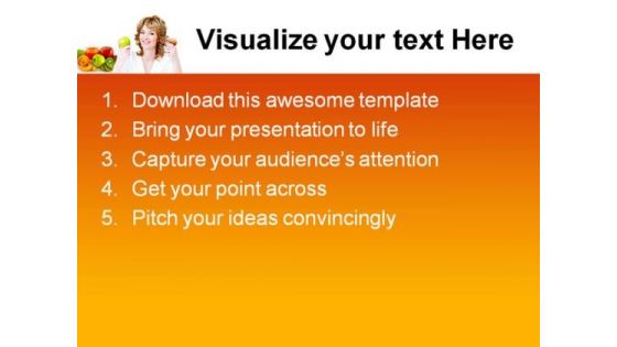 Apple And Cake Choices Health PowerPoint Themes And PowerPoint Slides 0411