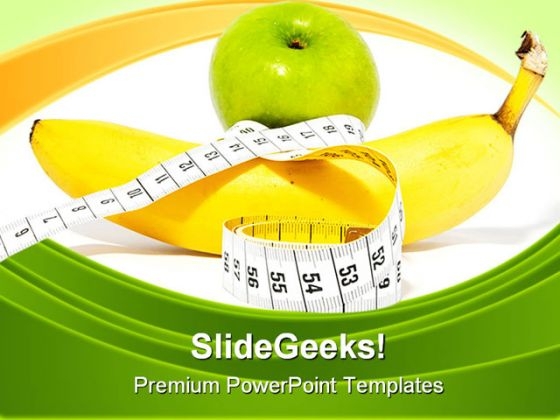 Apple Banana Diet Concept Health PowerPoint Templates And PowerPoint Backgrounds 0211