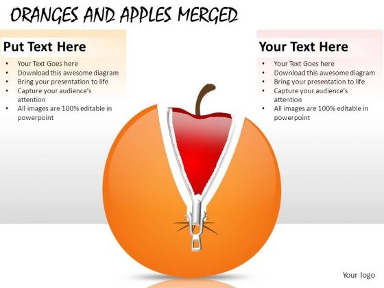 Apple Disguised As Orange PowerPoint Slides And Ppt Diagram Templates