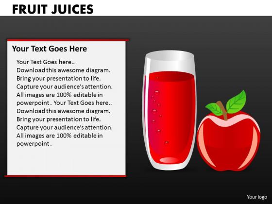 Apple Juice PowerPoint Templates And Apples Ppt Slides