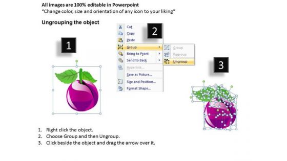 Apples And Peaches PowerPoint Templates