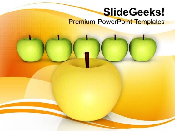 Apples Are Rich With Vitamins PowerPoint Templates Ppt Backgrounds For Slides 0513