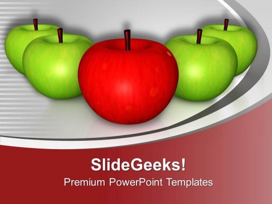 Apples Are Very Healthy To Eat PowerPoint Templates Ppt Backgrounds For Slides 0513