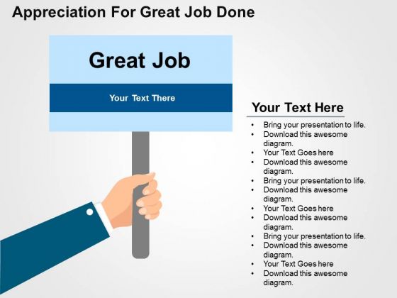 Appreciation For Great Job Done PowerPoint Template