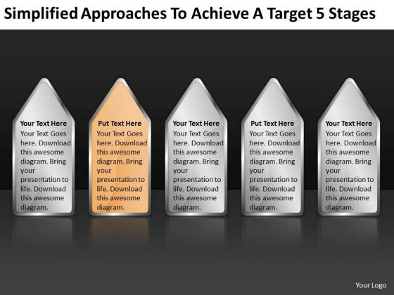 Approaches To Achieve Target 5 Stages Ppt Startup Business Plans PowerPoint Templates