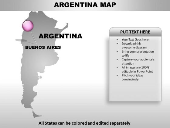 Argentina Country PowerPoint Maps