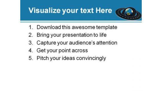 Around World Transportation PowerPoint Template 0610