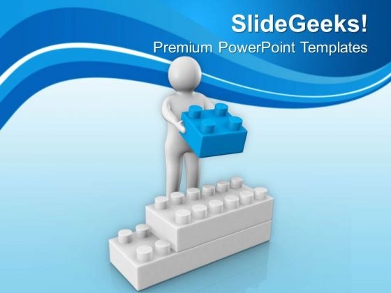 Arranging The Cubes In Order Business Concept PowerPoint Templates Ppt Backgrounds For Slides 0613