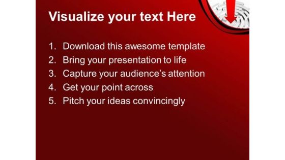 Arrow Achieved The Target Business Success PowerPoint Templates Ppt Backgrounds For Slides 0413