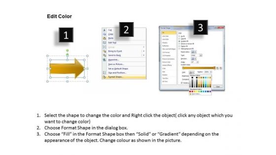 Arrow For PowerPoint 2 Stages Decision Processing Layout Templates