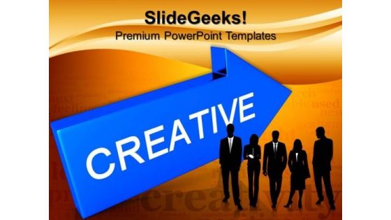Arrow With Word Creative Business PowerPoint Templates And PowerPoint Themes 0812