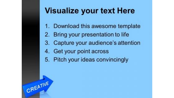 Arrow With Word Creative PowerPoint Templates And PowerPoint Themes 0912