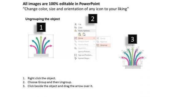 Arrows For Corporate Level Strategy PowerPoint Template