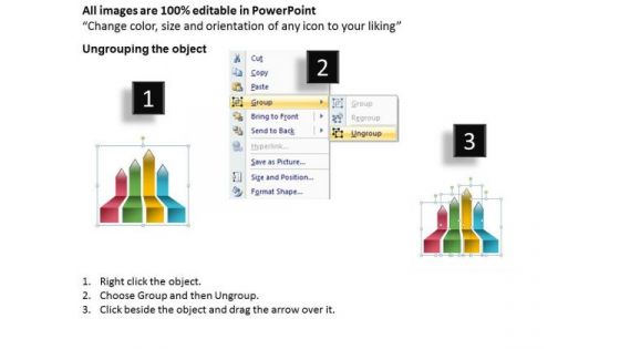 Arrows For PowerPoint Free 4 Stages Parallel Steps Plan Slides