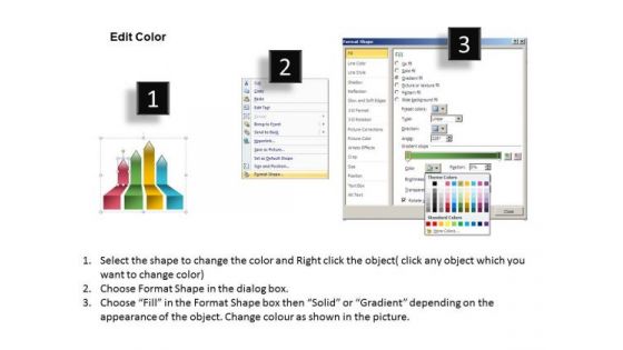 Arrows For PowerPoint Free 4 Stages Parallel Steps Plan Slides