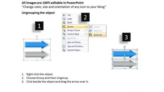 Arrows For Stages Continuous Improvement Process PowerPoint Templates