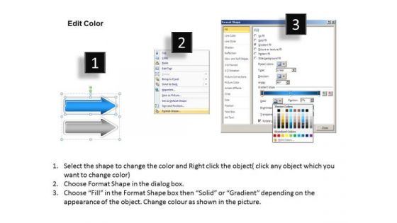 Arrows For Stages Continuous Improvement Process PowerPoint Templates