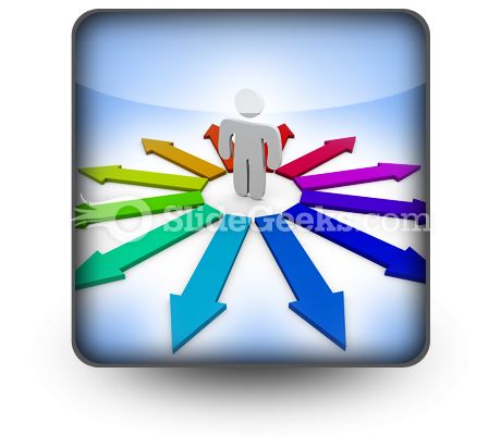 Arrows Of Opportunity PowerPoint Icon S