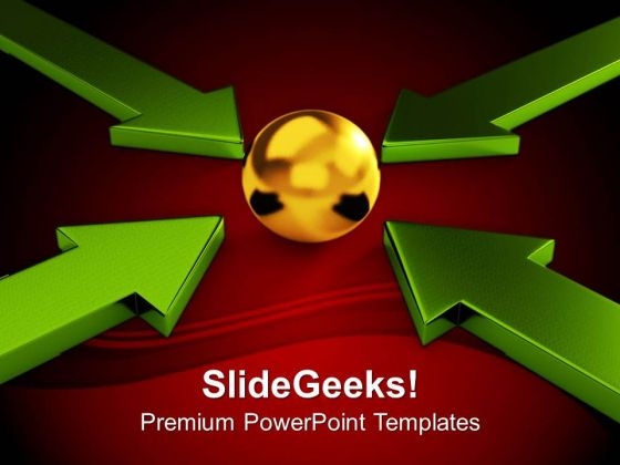 Arrows Pointing Towards Leadership Concept PowerPoint Templates Ppt Backgrounds For Slides 0413
