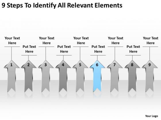 Arrows Ppt To Identify All Relevant Elements 6 PowerPoint Templates Backgrounds For Slides