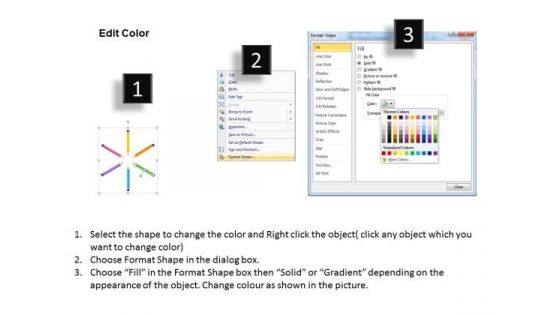 Art With Color Pencils In Circular Flow Ppt Business Plan PowerPoint Templates