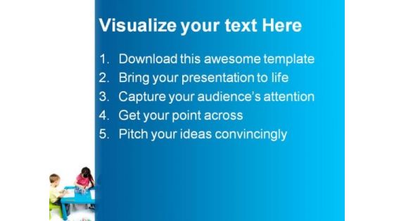 Artistic Children Education PowerPoint Backgrounds And Templates 1210