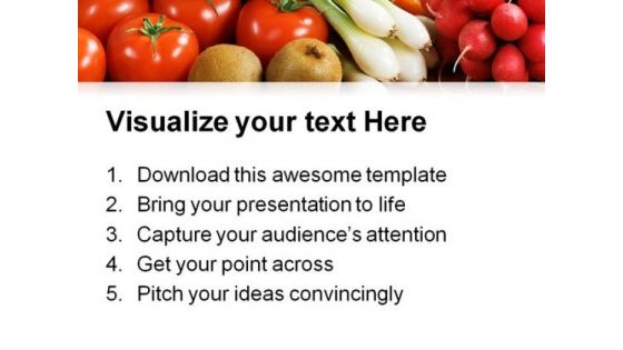 Assortment Of Fresh Vegetables Food PowerPoint Templates And PowerPoint Backgrounds 0311